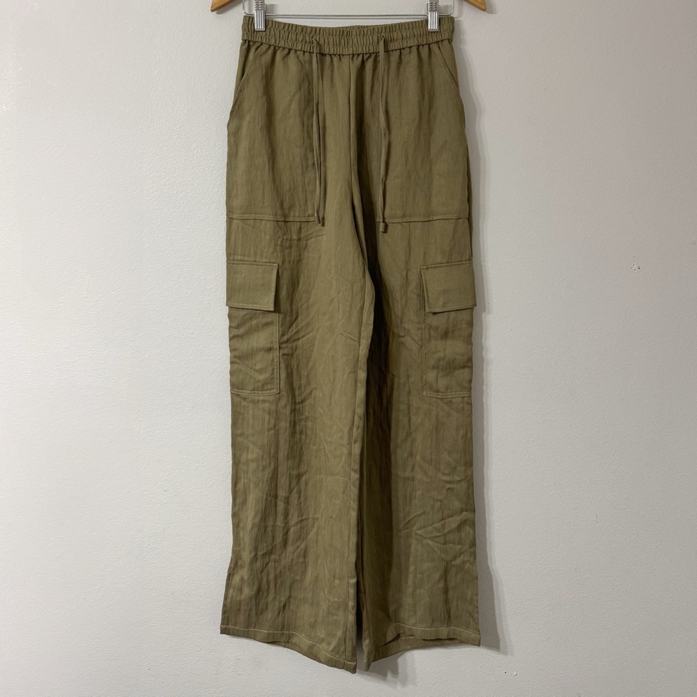 Zara Olive Wide Leg Pants